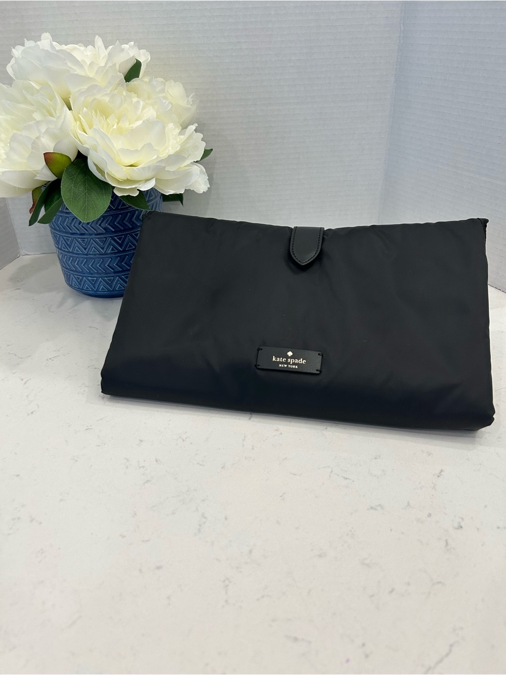 kate spade Black Foldable Travel Changing pad